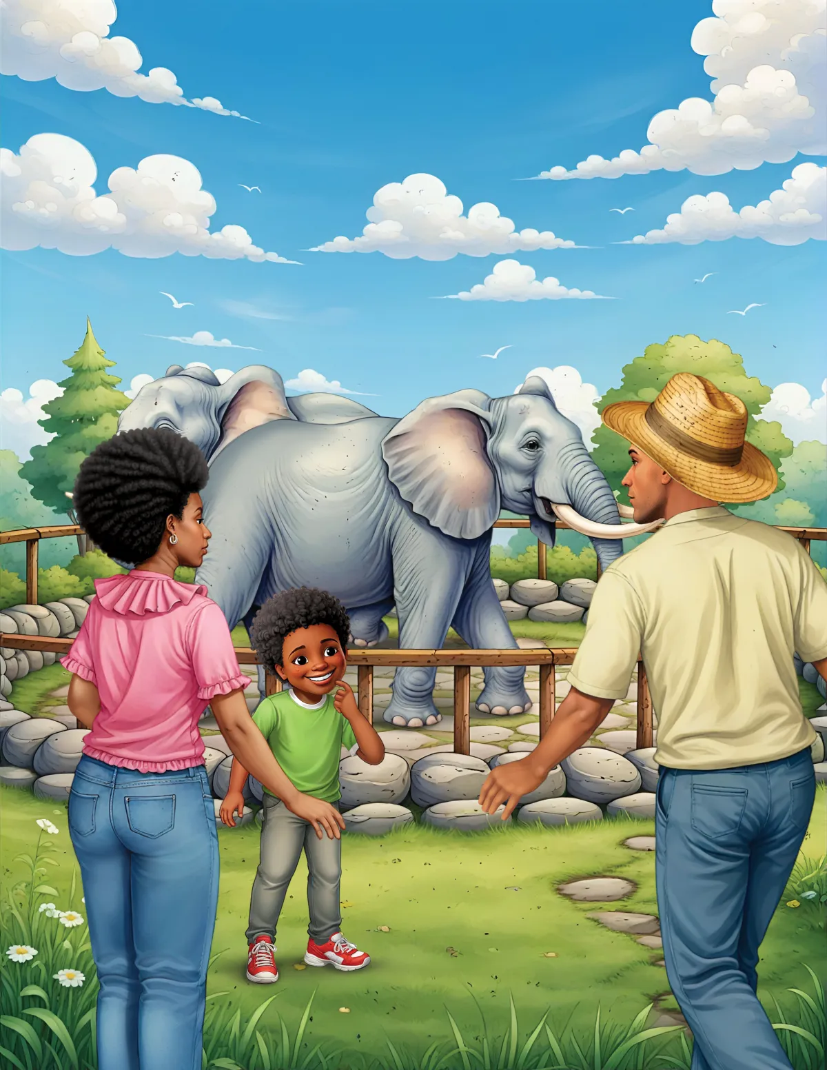 Realistic / Semi-Realistic children's book illustration style sample 3 by Kidillus