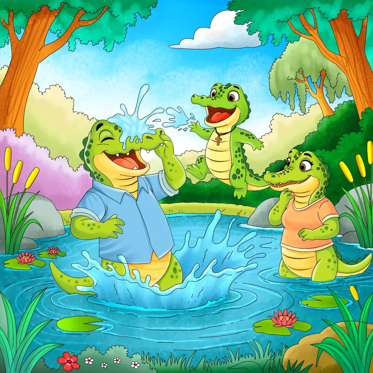 Soft Pastel / Whimsical children's book illustration style sample 2 by Kidillus