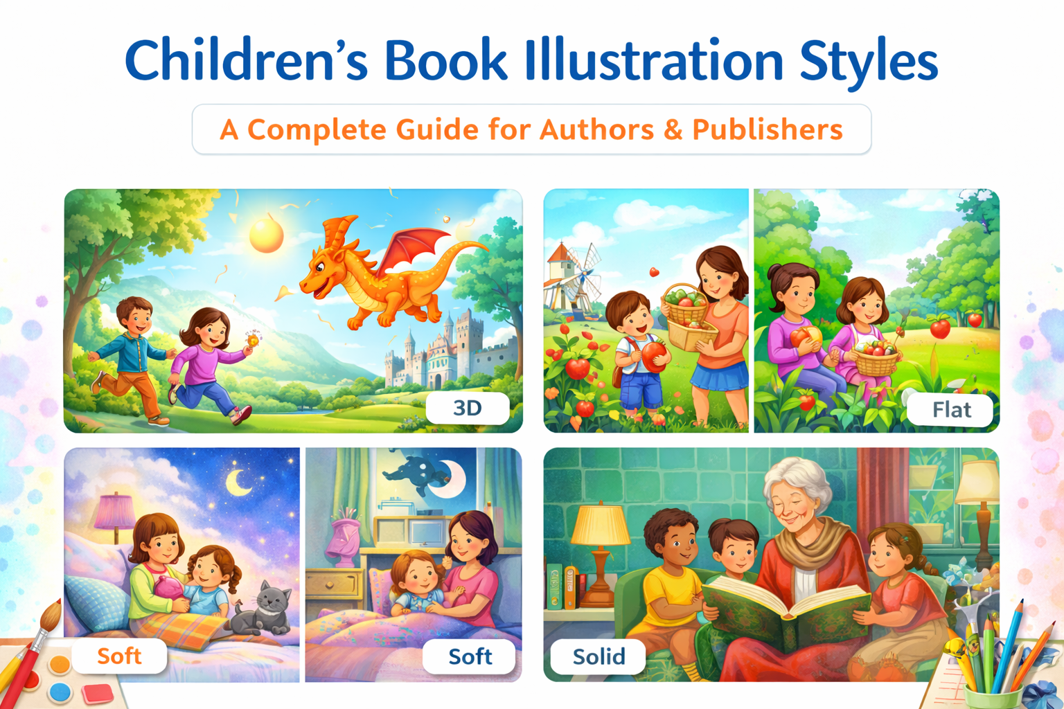 Children’s Book Illustration Styles – A Complete Guide for Authors & Publishers