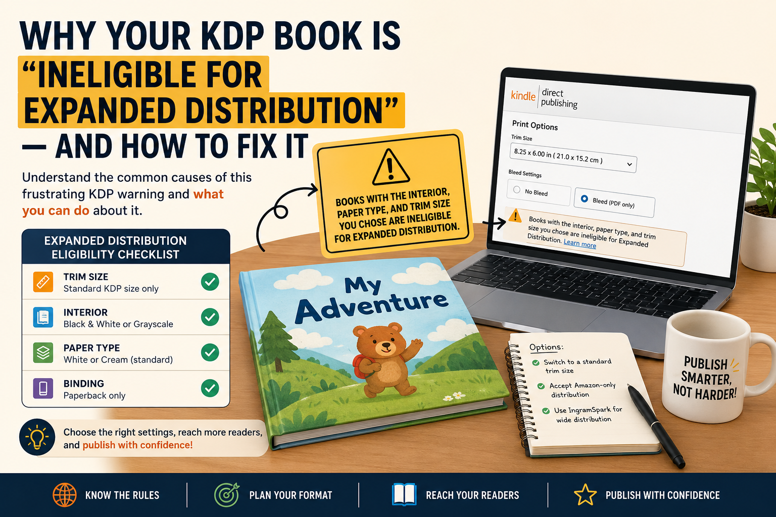 Why Your KDP Book Is "Ineligible for Expanded Distribution" — And How to Fix It
